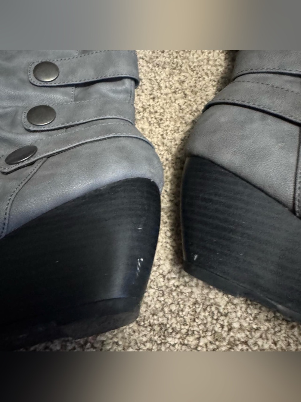 Spring Y2K Grey Boots - Picture 5 of 8